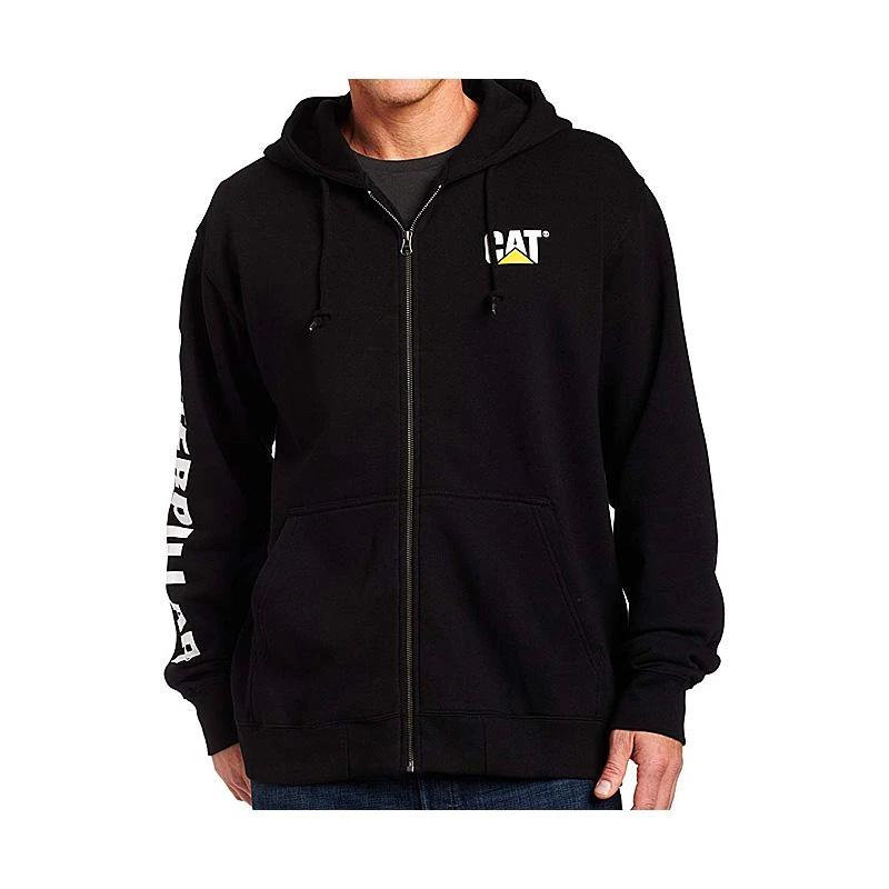 Moletom com Capuz Caterpillar Zip Hood Masculino Preto