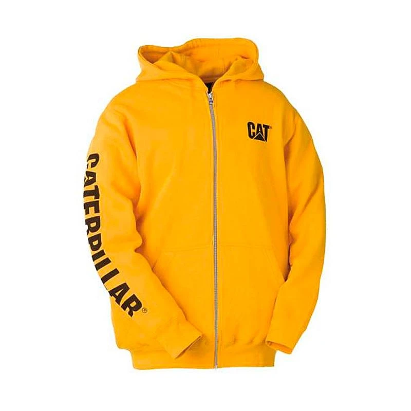 Moletom com Capuz Caterpillar Zip Hood Masculino Amarelo