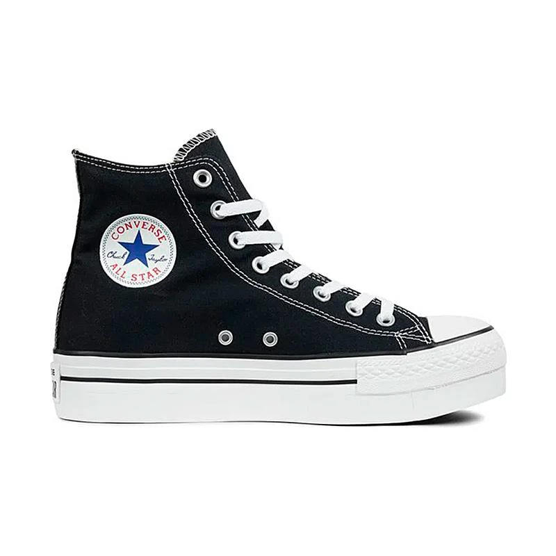 Tênis All Star Converse Chuck Taylor Cano Alto Platform Unisex Algodão Preto