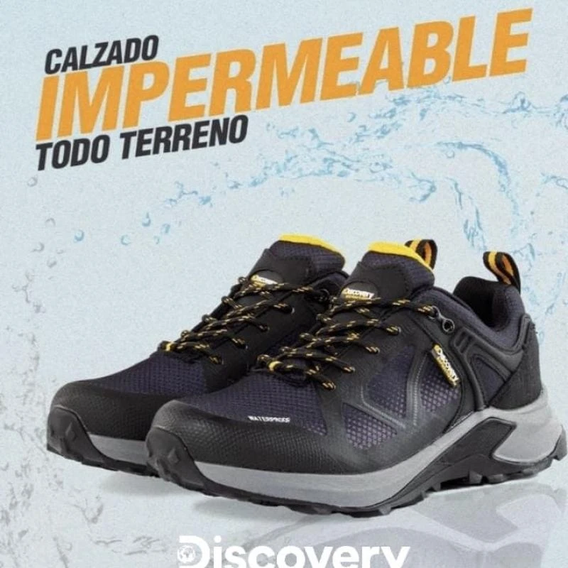 CALZADO DISCOVERY PATTERSON 145 BLUE MASCULINO WATERPROOF 