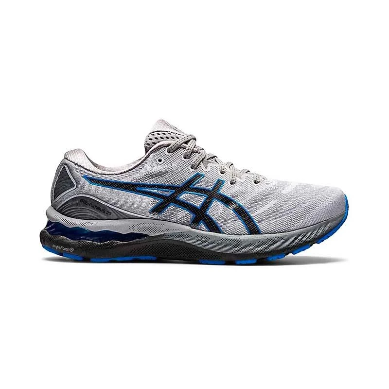 Tênis Asics Gel-Nimbus 23 Masculino Cinza Piemonte / Azul Elétrico