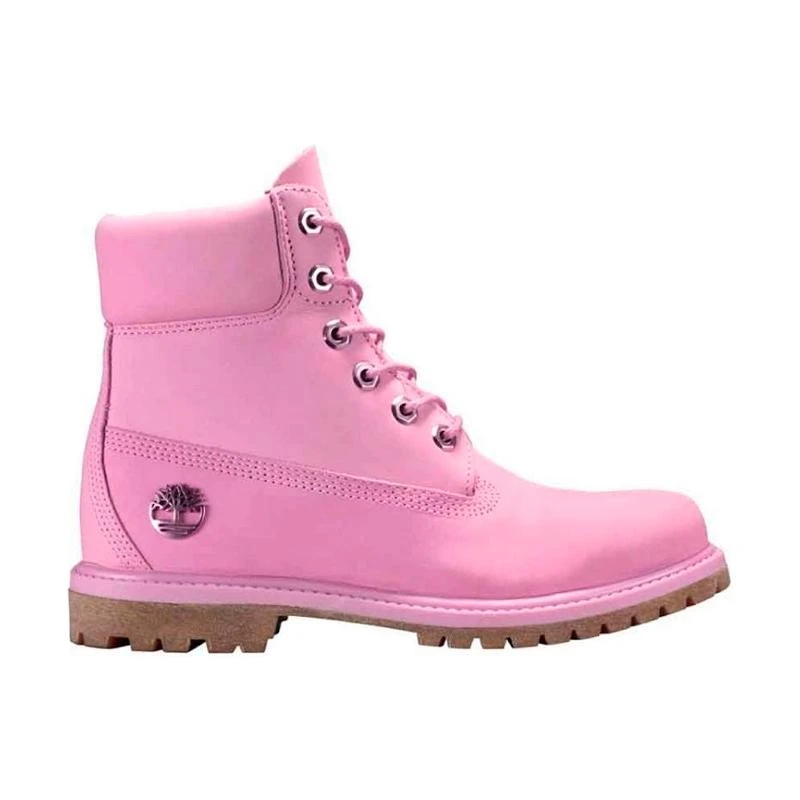 Bota Coturno Timberland Feminino 6 Inch Premium Rosa