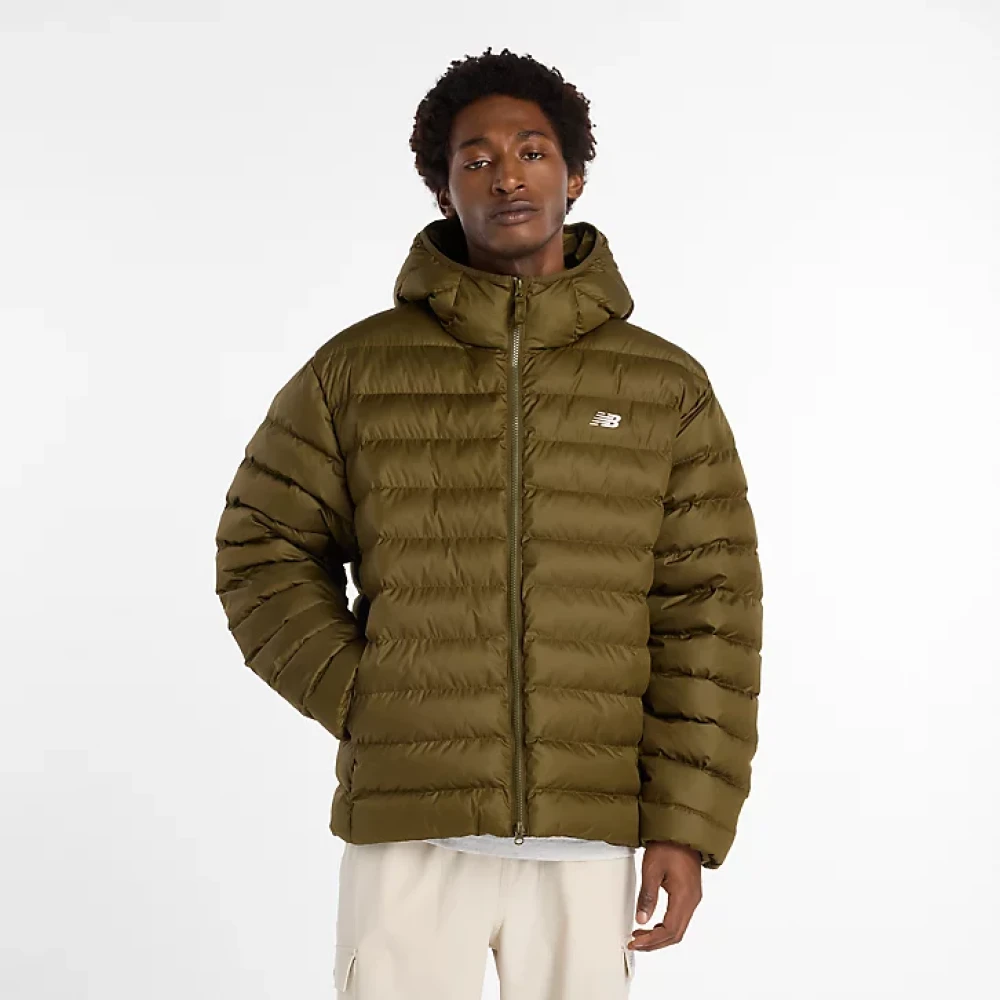 Campera New Balance Sport Essentials Hooded Puffer Jacket Masculino