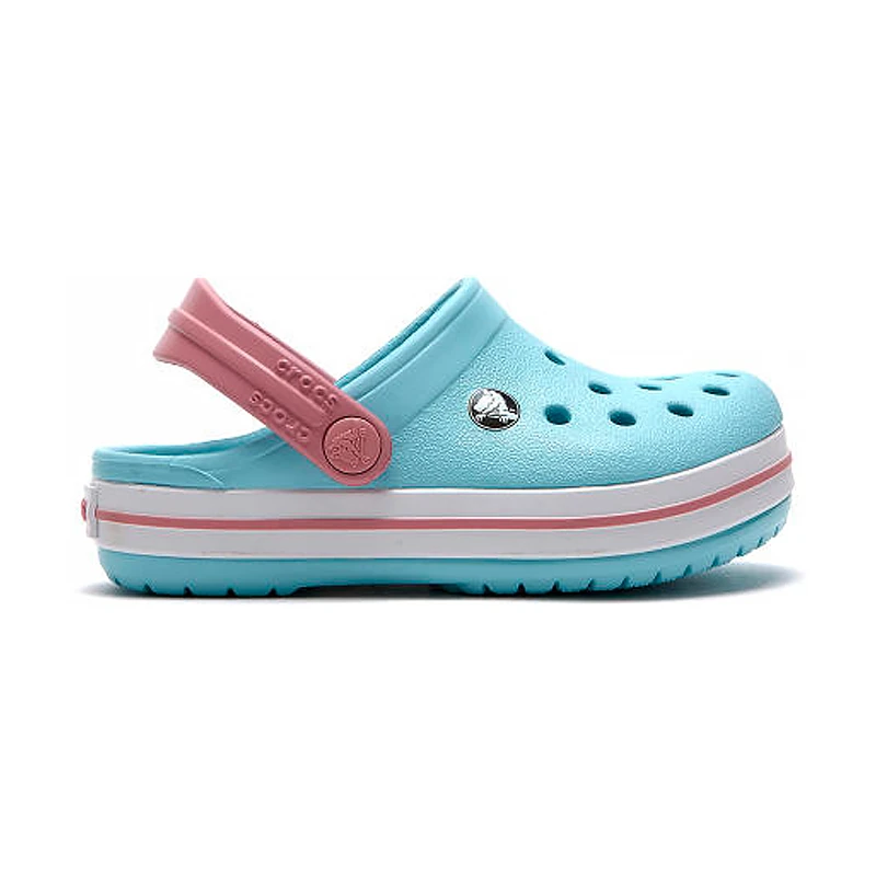 Sandália Crocs Crocband Clog Infantil Azul / Rosa