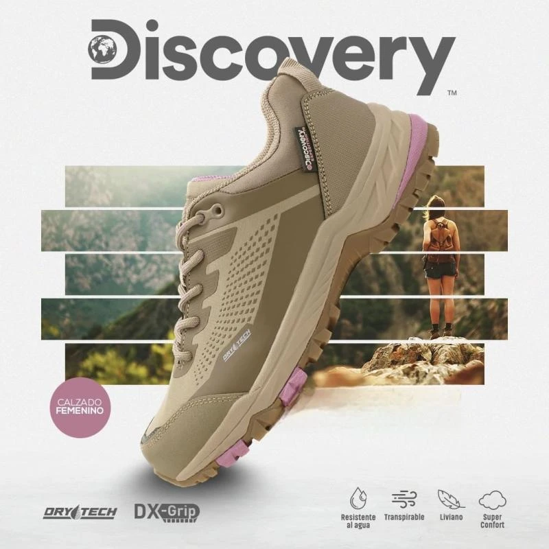 CALZADO DISCOVERY PATTERSON 145 FEMENINO WATERPROOF 