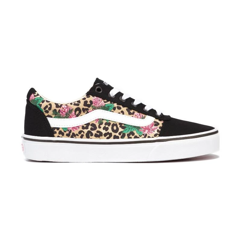  Tênis Vans Feminino Ward Preto e Florido