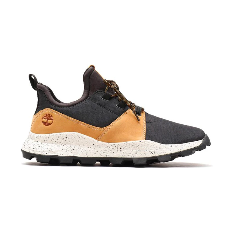 Bota Timberland Masculina Brooklyn Oxford Preto e Amarelo queimado