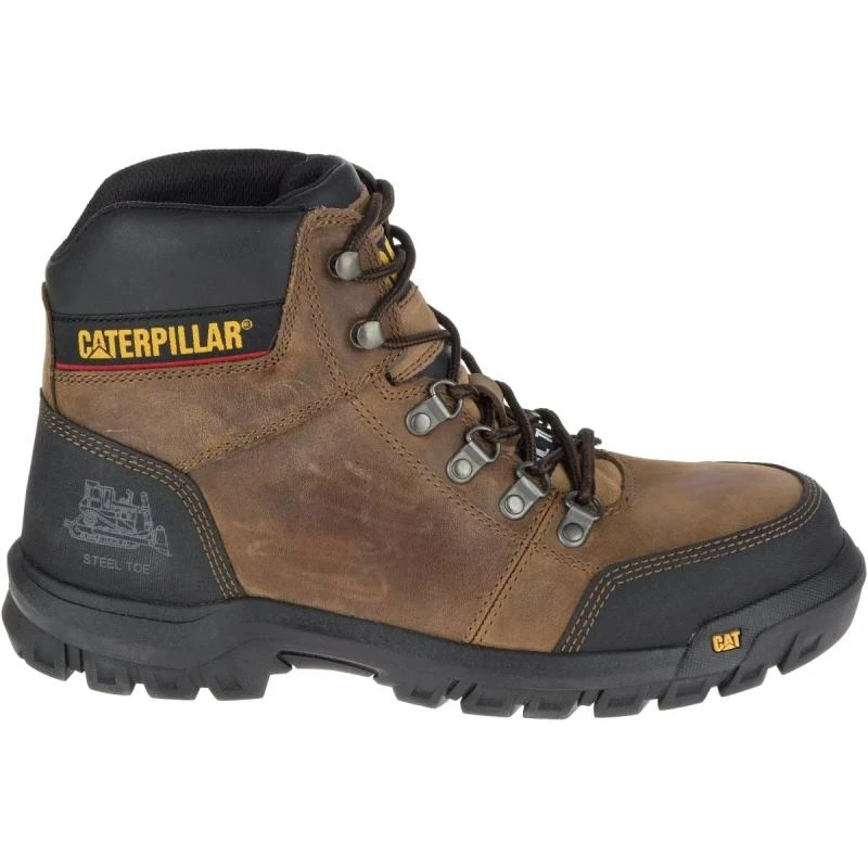 Bota Caterpillar FORGE Steel Toe Work Boot Masculino 