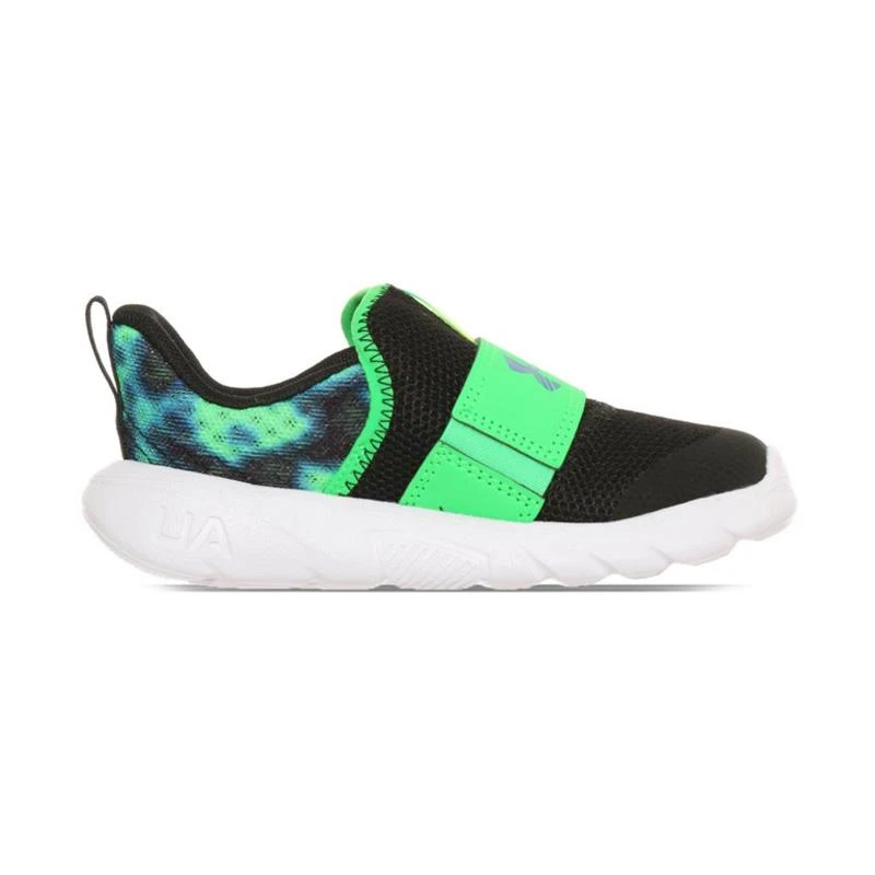Tênis Under Armour Flash Infantil Preto/Verde (19 ao 25)