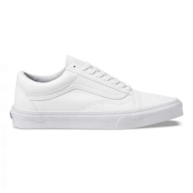 vans old skool blanco cuero unisex 