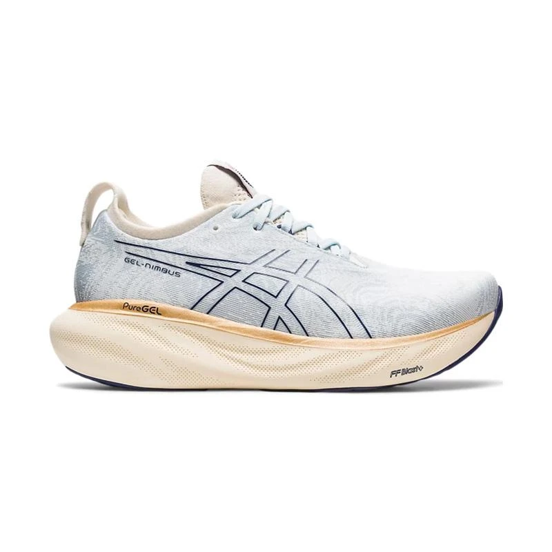 Tênis Asics Gel-Nimbus 25 Feminino Azul Claro/Bege