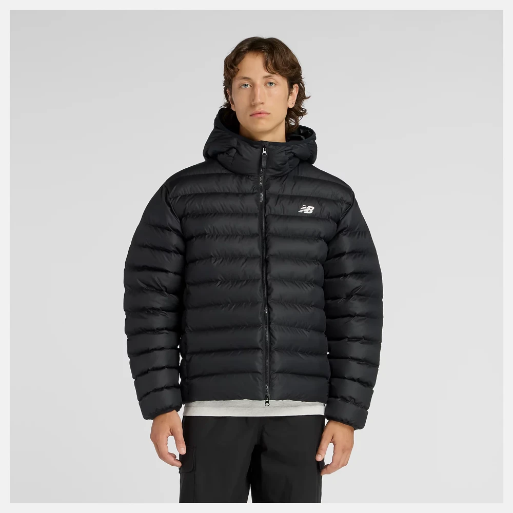 Campera New Balance Sport Essentials Hooded Puffer Jacket Masculino